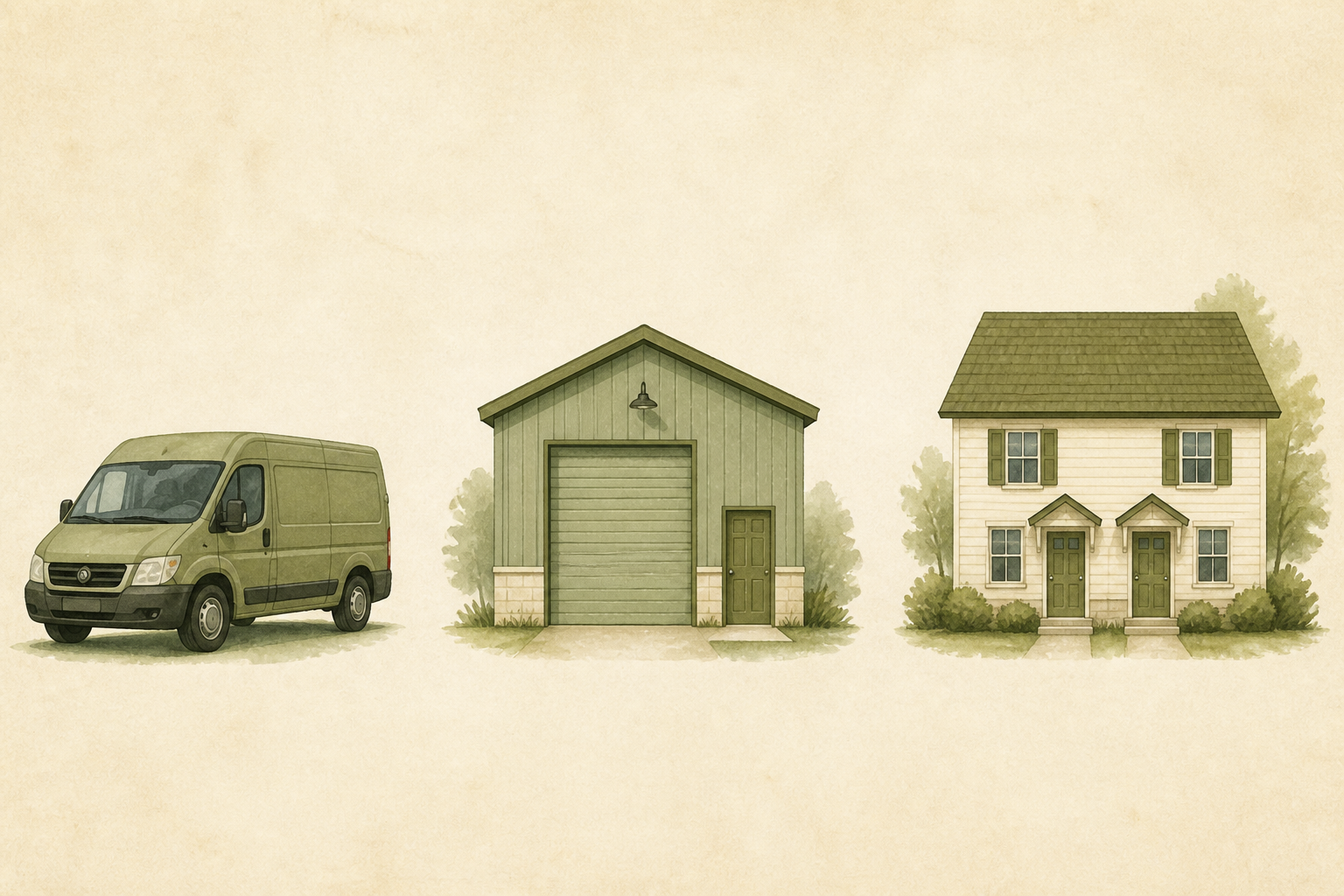 Van, Shop, House: Three Different Things